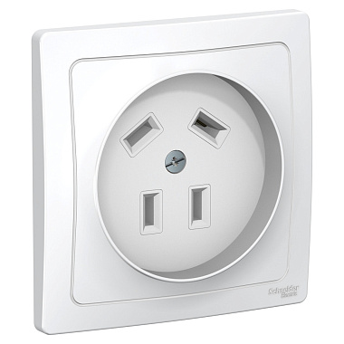 Розетка СП штепсельная с з/к 32А/400В 3К+З SE Blanca белый