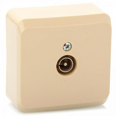 Розетка 1 ОП TV SE Этюд кремовый
