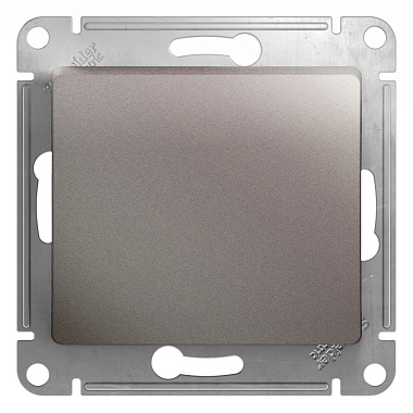 Переключатель 1 СП 10АХ сх.6 механизм SE Glossa платина