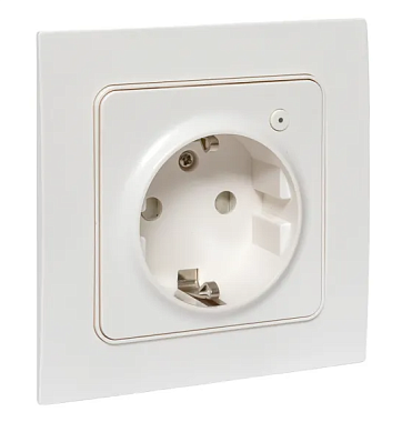 Розетка "Умный дом" 1 СП 16А Стокгольм Zigbee EKF Сonnect белый