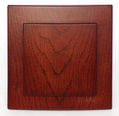 Выключатель 1 СП 10А Nilson Touran Wood черешня