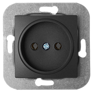 Розетка 1 СП 16А механизм Bylectrica Уют графит