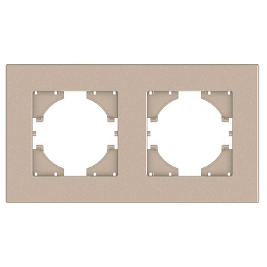 Рамка 2-постовая Gusi City 2.0 шампань