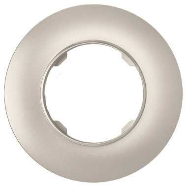 Рамка 1-постовая круглая Bylectrica Прованс шампань