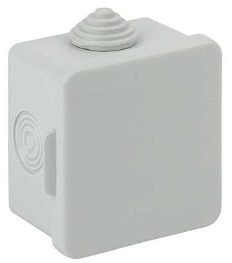 Коробка распаячная ОП КОР 65х65х50мм с гермовводами 4 входа IP54 Эра Б0037445