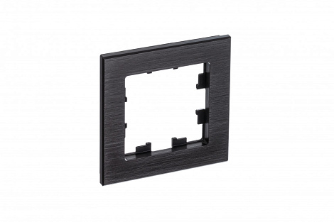 Рамка 1-постовая металл SE AtlasDesign Nature черный оникс