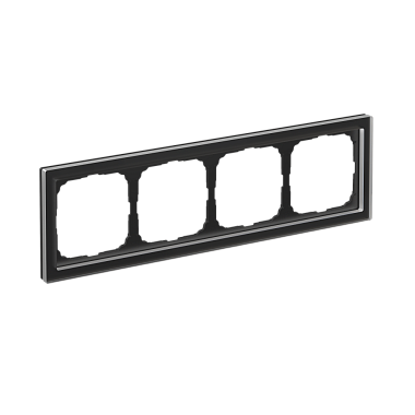 Рамка 4-постовая орг. стекло SE ArtGallery Pure черный