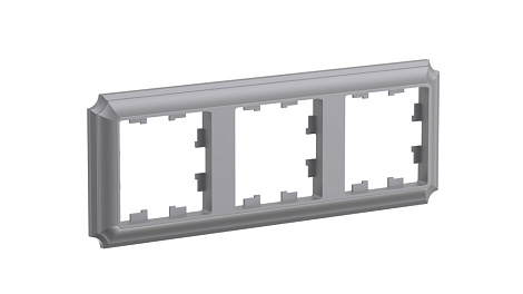 Рамка 3-постовая SE AtlasDesign Antique сталь