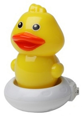 Светильник-ночник в розетку с датчиком освещ. Утенок желтый ЭРА Б0019101
