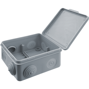 Коробка расп. ОП 100х100х50мм IP54 7 вводов серый Navigator 93 248