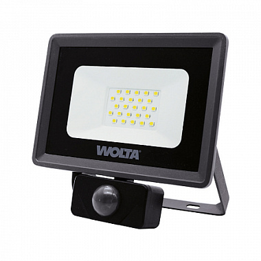 Прожектор светодиодный WOLTA WFL-20W/06s 20Вт 5700K IP65 с датчиком движения