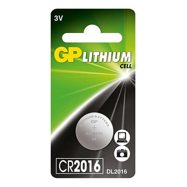Элемент питания CR2016 GP Lithium 1 шт. в блистере