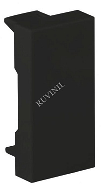 Заглушка модульная 45х22,5мм Рувинил черный