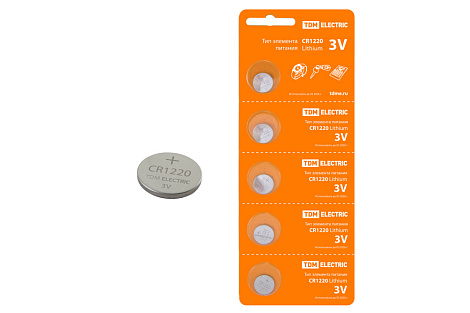 Элемент питания (типоразмер 1220) литиевой Lithium 3V BP-5 TDM