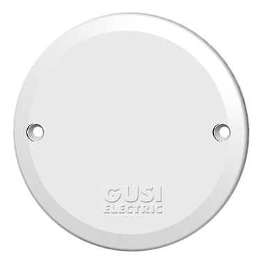 Крышка подрозетника d70 (АБС пластик) белая ш/к Gusi Electric