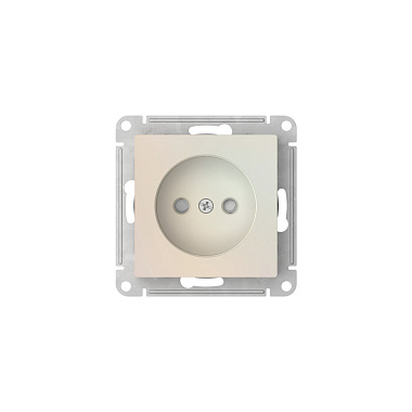 Розетка 1 СП 16А с з/шт механизм безвинт. зажим SE AtlasDesign жемчуг