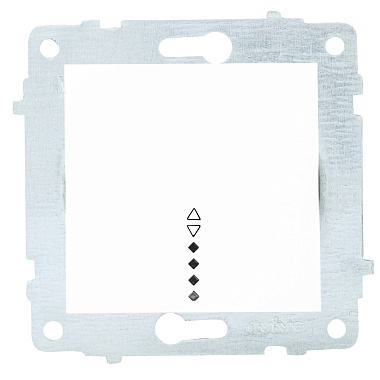 Выключатель 1 СП 10А проходной с подсв. механизм Ovivo белый