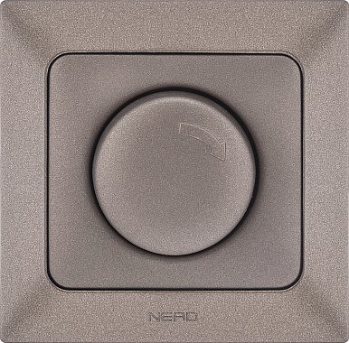 Светорегулятор 1 СП 800Вт поворотный (диммер) Ne-ad Aras мокко