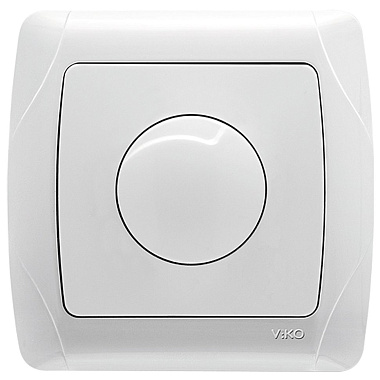 Светорегулятор 1 СП 600Вт поворотный (диммер) Viko Carmen белый