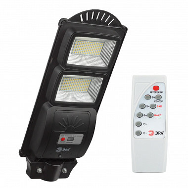 Светильник консольный на солн. бат. ЭРА SMD 40W с датч. движ. ПДУ 700lm 5000К IP65 Б0046799