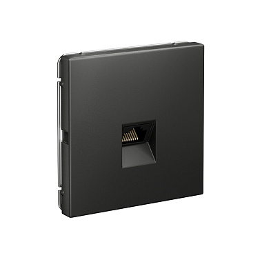 Розетка 1 СП комп. RJ45 кат.6а механизм SE ArtGallery базальт