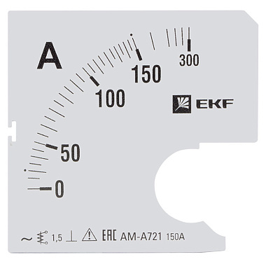 Шкала сменная для A721 250/5А-1,5 EKF PROxima