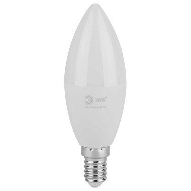 Лампа светодиодная Е14 10Вт 6500К 220-240В свеча холодный свет ЭРА Б0067095