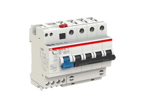 Диф. автомат 4P 20А тип АC х-ка C 6,0кА DS204 ABB