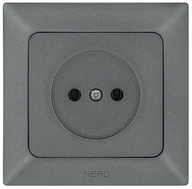 Розетка 1 СП 16А (керамика) Ne-ad Aras графит