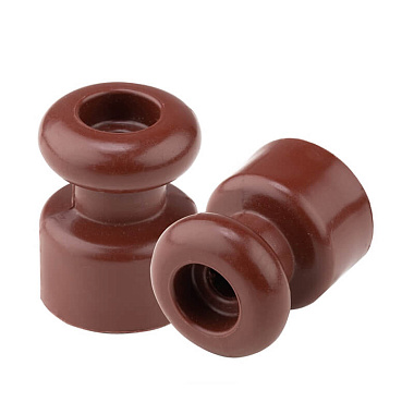 Изолятор для ретро провода армлен (упак/10шт) Bylectrica Ретро коричневый