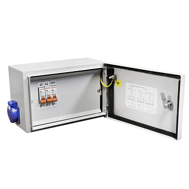 Ящик с понижающим трансформатором ЯТП-0,25 220/42-3АВ У3 IP54 (3 автомата)