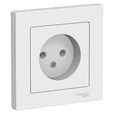 Розетка 1 СП 16А SE AtlasDesign белый