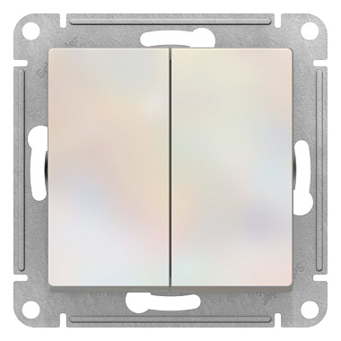 Переключатель 2 СП 10АХ перекрестный сх.7/2 механизм SE AtlasDesign жемчуг