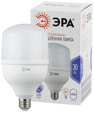 Лампа светодиодная Е27  30Вт 6500К 170-265В цилиндр холод. дневной свет ЭРА Б0027004