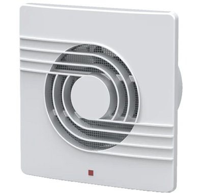 Вентилятор вытяжной d100 12Вт с индикацией белый AY-KA