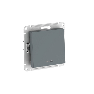 Выключатель 1 СП 10АХ с подсв. сх.1а механизм безвинт. зажим SE AtlasDesign грифель