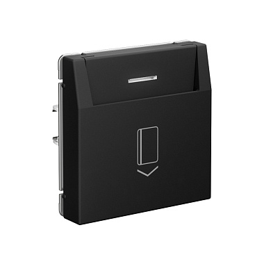 Выключатель 1 СП 10А карточный, без задержки времени, механизм безвинт. зажим SE ArtGallery карбон