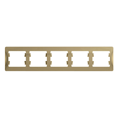 Рамка 5-постовая гориз. SE Glossa титан