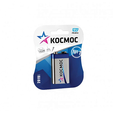 Элемент питания (9V) "Крона" щелочной 6LR61 Космос