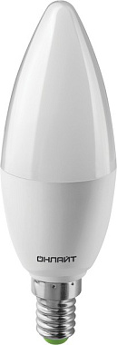 Лампа светодиодная Е14 10Вт 4000К 220-240В свеча Онлайт 61 957