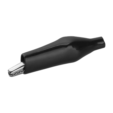 Зажим "крокодил"   5А 46мм (25шт черн/упак) Онлайт 90 182