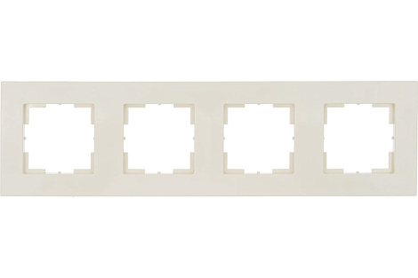 Рамка 4-постовая Кунцево-Электро Аксиома слоновая кость