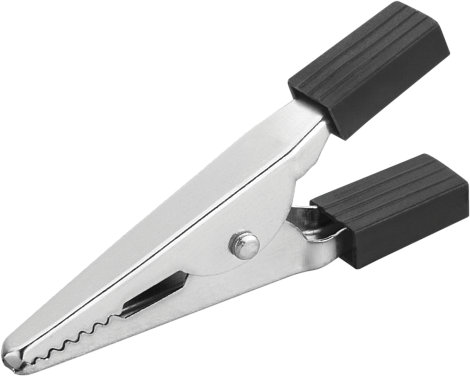 Зажим "крокодил"   5А 52мм (25шт черн/упак) Онлайт 80 850