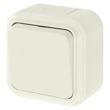 Выключатель 1 ОП IP54  6А Bylectrica Пралеска Аква бежевый