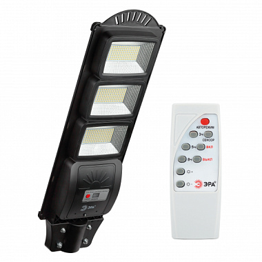 Светильник консольный на солн. бат. ЭРА SMD 60W с датч. движ. ПДУ 1000lm 5000К IP65 Б0046801