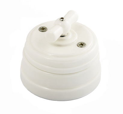 Выключатель 1-кл. проходной МезонинЪ белый