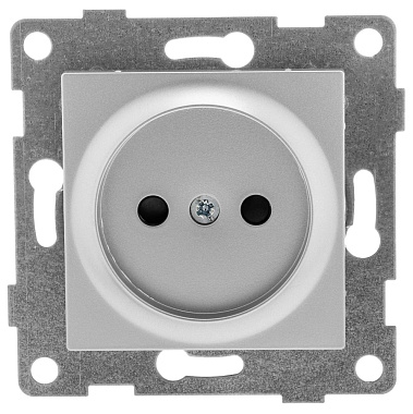 Розетка 1 СП 16А механизм Gusi Electric Ugra серебро