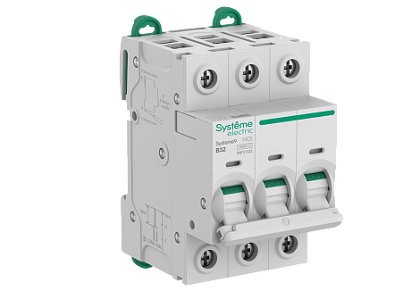 Автоматический выключатель 3P  32A (B) 10kA АВ 400В SE Systeme9