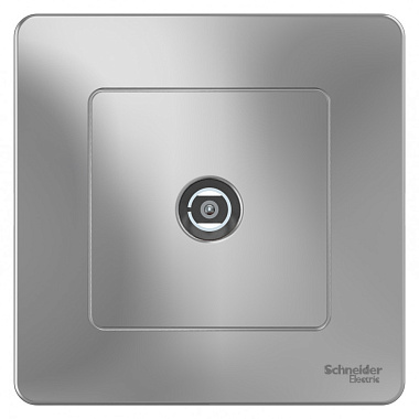 Розетка 1 СП TV оконечная SE Blanca алюминий