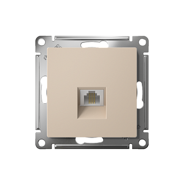 Розетка 1 СП телефонная RJ11 механизм SE AtlasDesign песочный